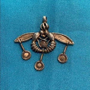 Minoan Malia Bees Sterling Silver Pendant